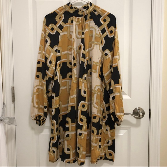 RICHARD ALLAN SATIN DRESS - Picture 1 of 9